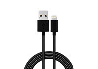 WG - Datový kabel Lightning MFI na USB-A, 2 metry, černá