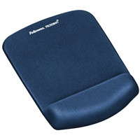 Podložka pod myš a zápěstí Fellowes PlushTouch modrá