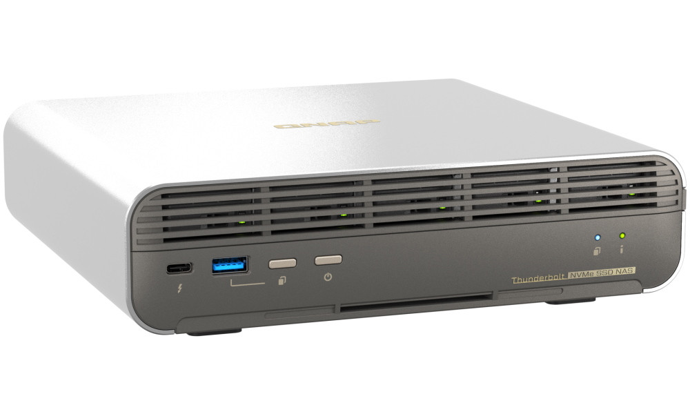 QNAP TBS-h574TX-i5-16G   5x E1.S/M.2 slot, 16GB RAM, 1x 2,5GbE, 1x 10GbE, 2x Thunderbolt 4
