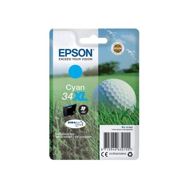 Cartridge Epson 34XL - azurový
