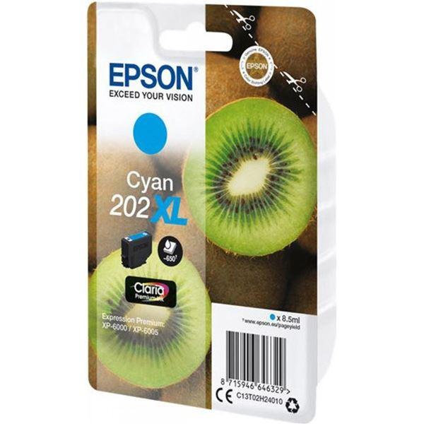 Cartridge Epson 202 XL  - azurový