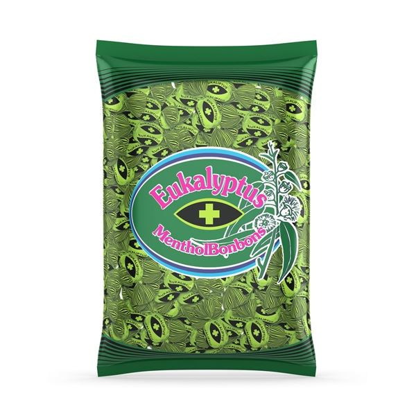 Bonbony mentolové s eukalyptem, 1000 g