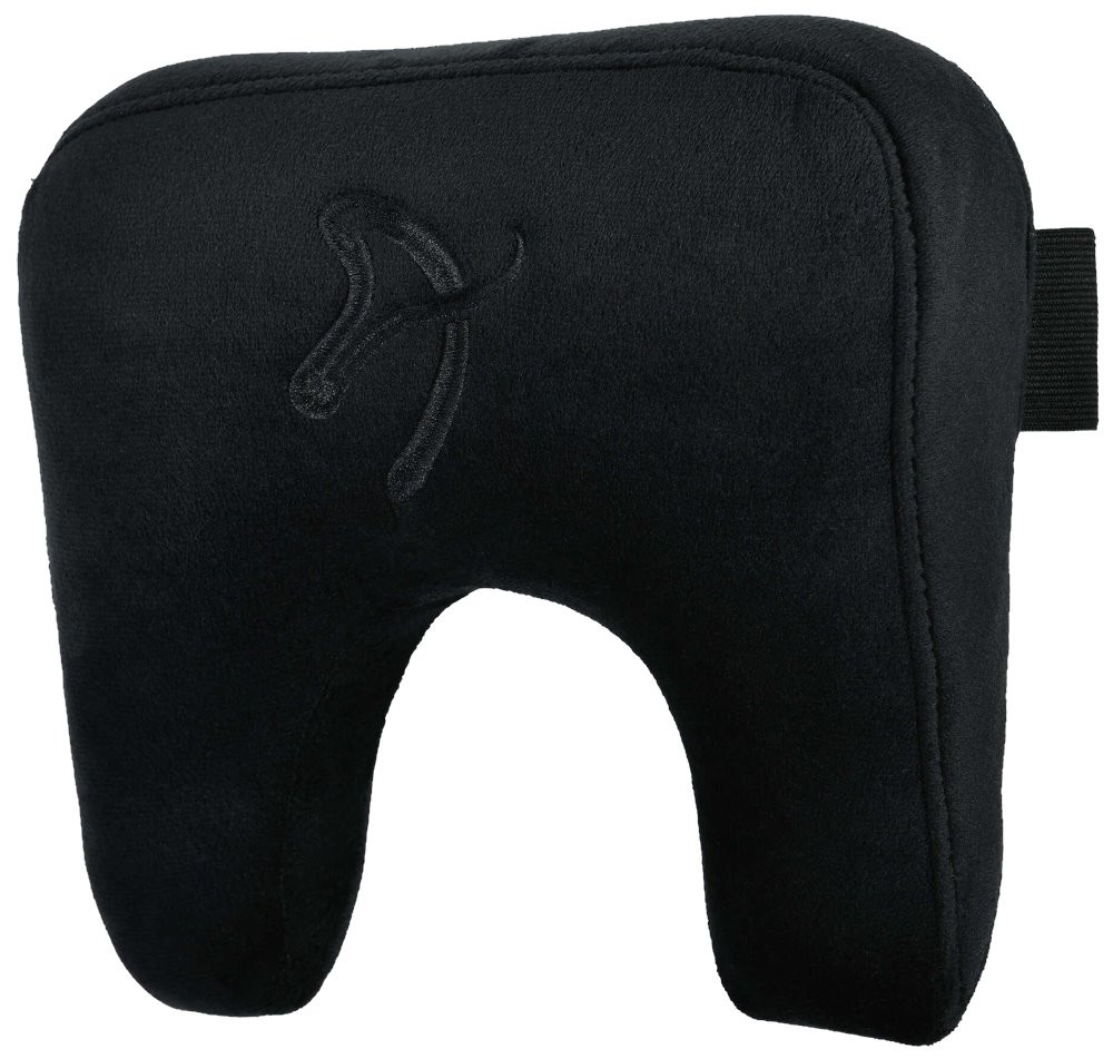 AROZZI Neck Pillow Velvet Black/ ergonomický polštář pod hlavu a krk/ sametově černý