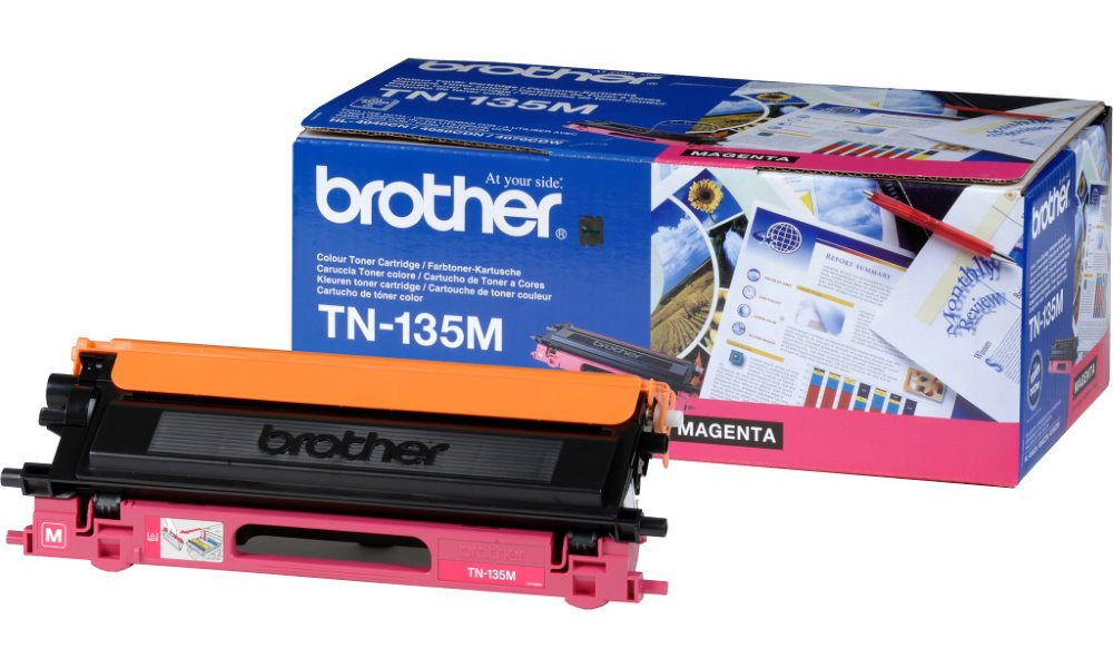 BROTHER tonerová kazeta TN-135M/ HL-40x0/ DCP-904x/ MFC-9x40/ 4000 stránek/ Purpurový