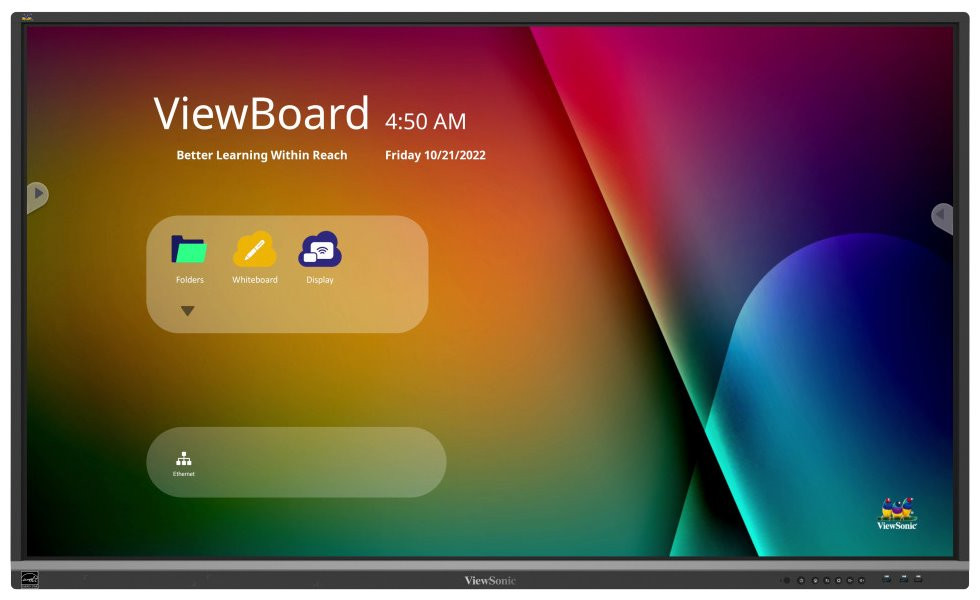 ViewSonic Flat Touch Display IFP6550-5/ 65"/ UHD / 16/7 /400cd / Android 4-32/ OPS/ HDMI/usb-C/ HDMIout
