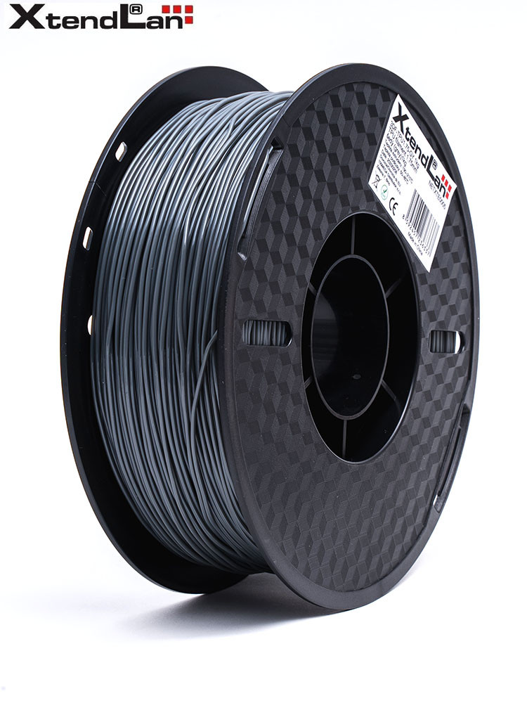 XtendLAN TPU filament 1,75mm průhledný šedý 1kg