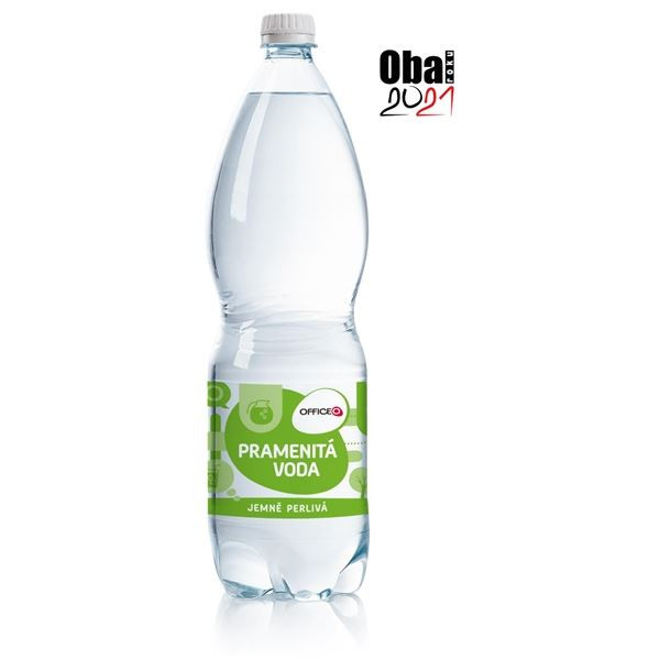 Pramenitá voda OFFICEO jemně perlivá,6x 1,5 l