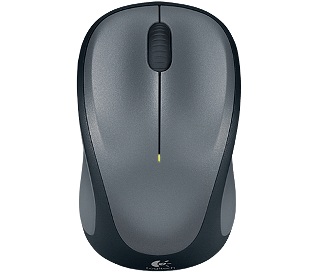 Logitech M235/Cestovní/Optická/1 000 DPI/Bezdrátová USB/Šedá