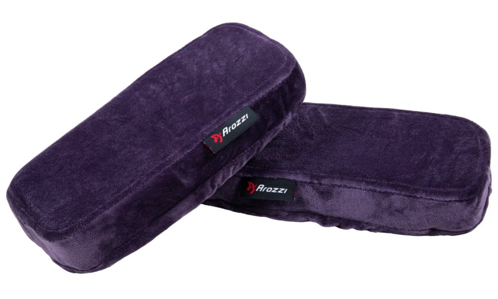AROZZI Memory Foam Armrest Pads/ náhradní područky pro herní židle/ paměťová pěna/ fialové