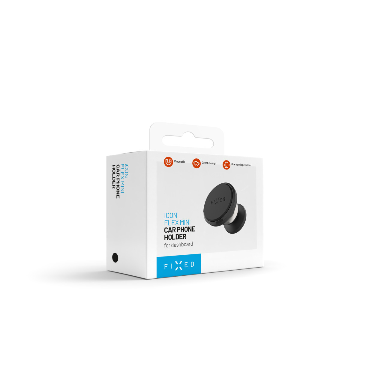 Magnetický držák FIXED Icon Flex Mini na palubní desku, černý
