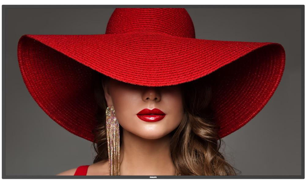 Philips VA panel – 55" D-LED displej, UHD rozlišení, VA panel, jas 500 cd/m2, provoz 24/7, Android 11
