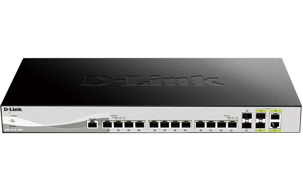 D-Link DXS-1210-16TC Smart Managed Switch, 12x 10G, 2x SFP+ & 2x Combo 10GBase-T/SFP+ ports