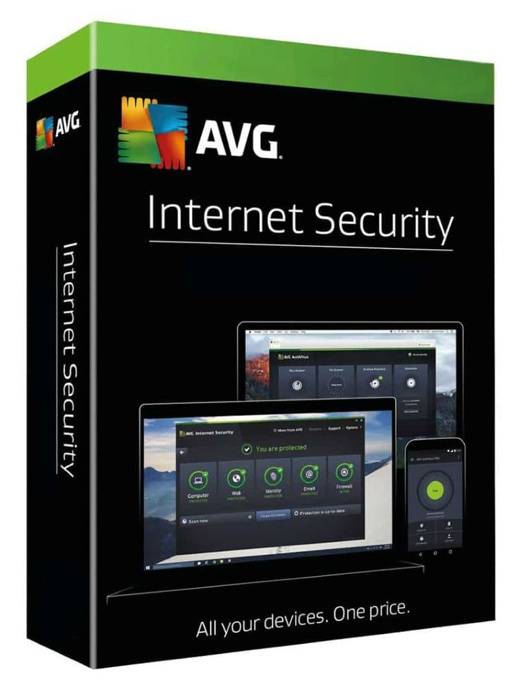 Elektronicky: AVG Internet Security Multi-Device / 10 zařízení na 1 uživatele / el. licence / 3 roky