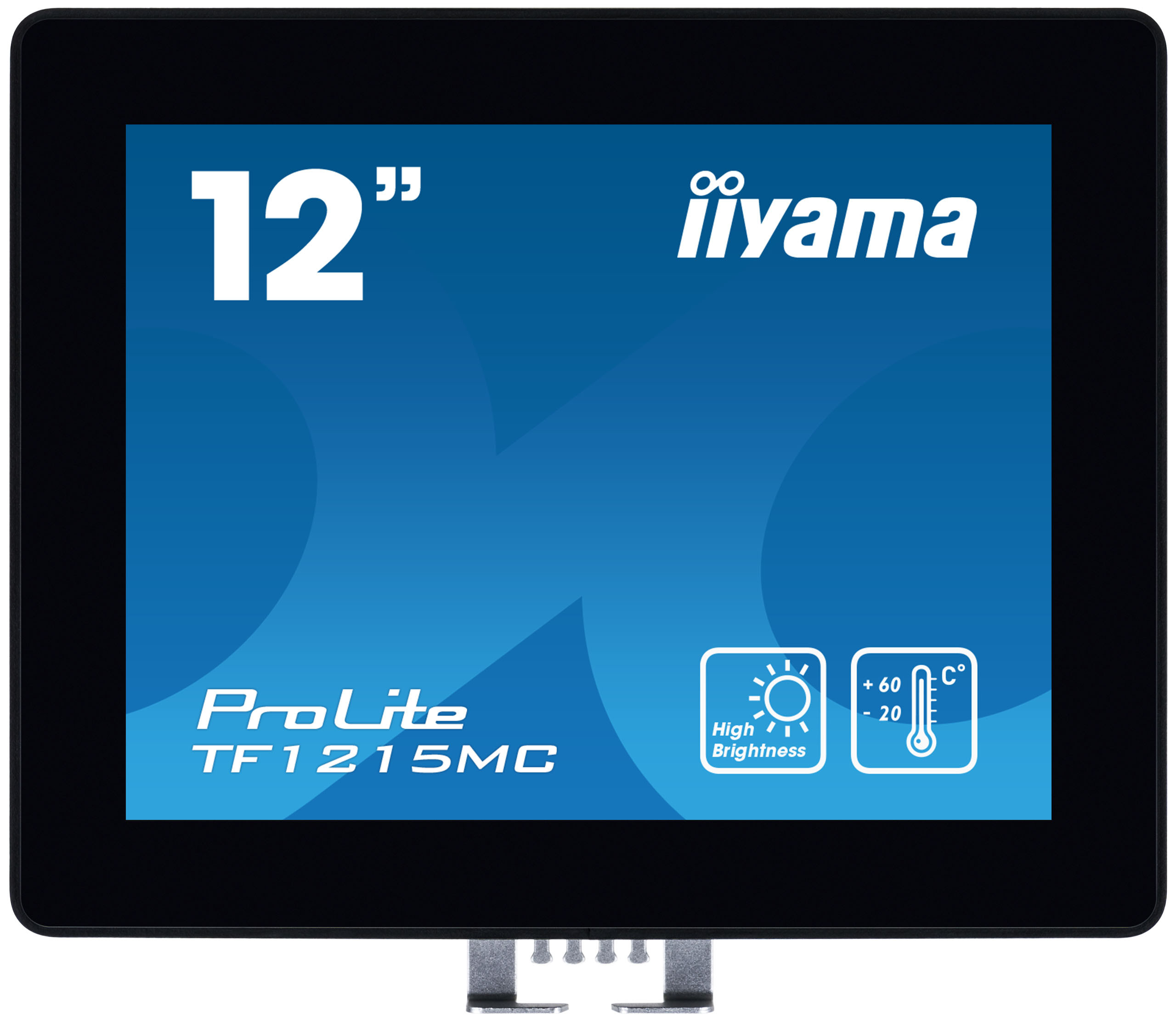 12" iiyama TF1215MC-B1: IPS, XGA, capacitive, 10P, 540cd/m2, VGA, DP, HDMI, IP65, Ball Drop, černý