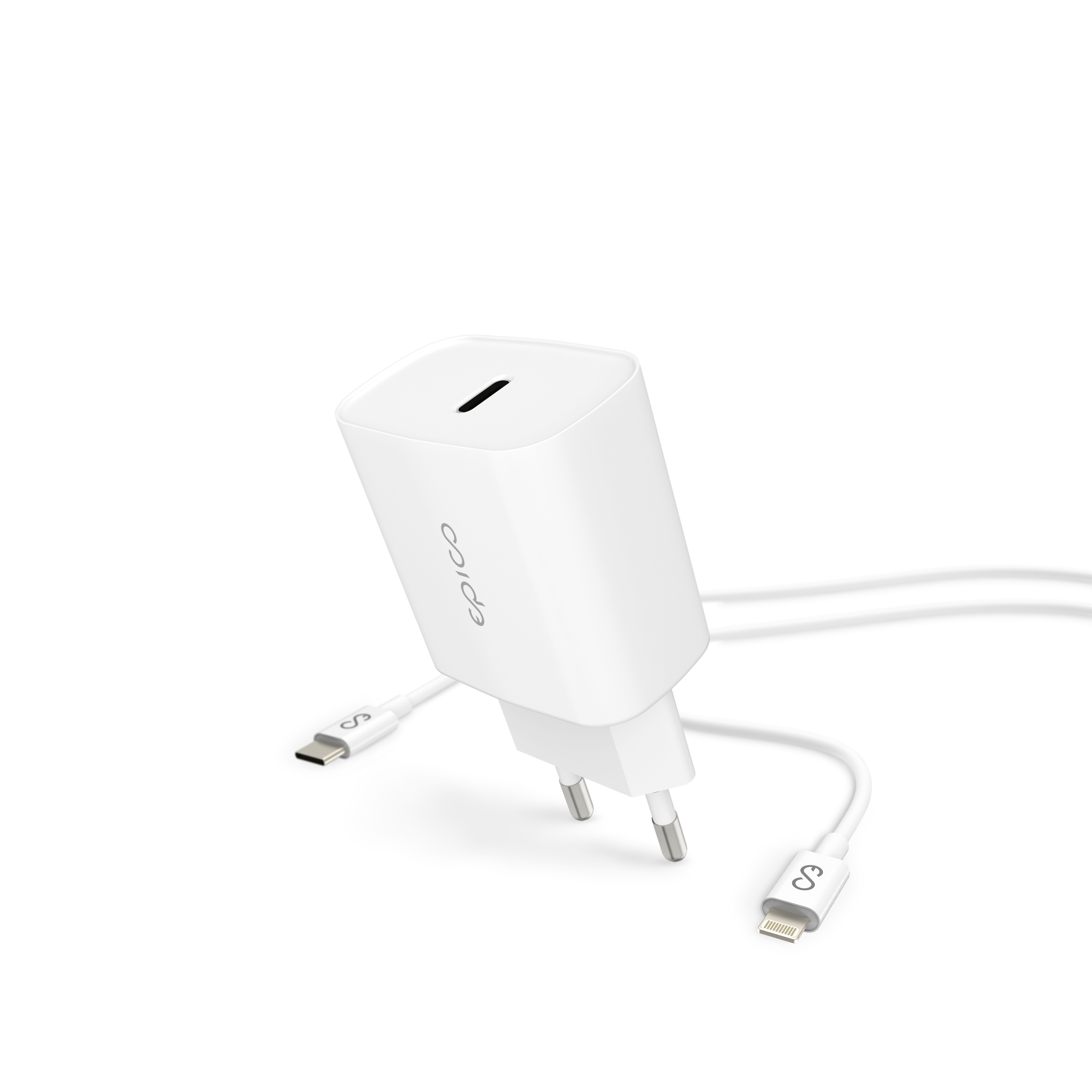 Epico UltraBoost GaN 20W síťový adaptér EA20 - bílá