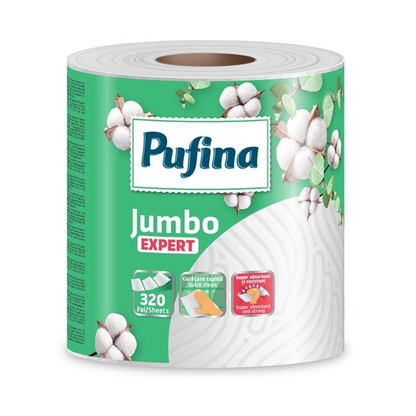 Kuchyňské utěrka Pufina Expert, 2vrstvá, 1 role