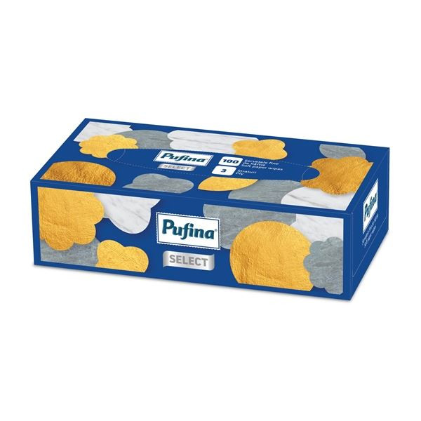 Papírové kapesníčky Pufina Select - 3vrstvé, 100ks