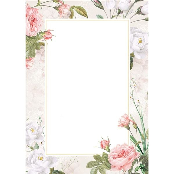 Diplom A4 - motiv růže, 170 g/m2, 25 ks