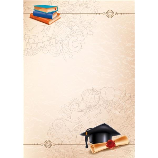 Diplom A4 - motiv věda , 170 g/m2, 25 ks