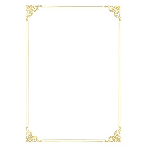 Diplom A4 - zlatý rámeček, 190 g/m2, 20 ks