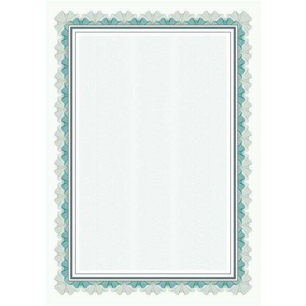 Diplom A4 - zelený rámeček, 170 g/m2, 25 ks