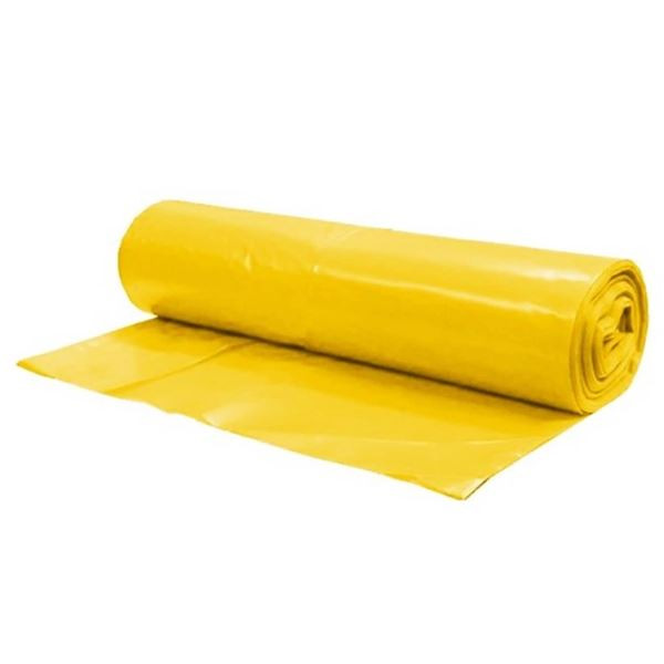 Pytle na odpadky - žluté, 120 l, 40 mic, 25 ks