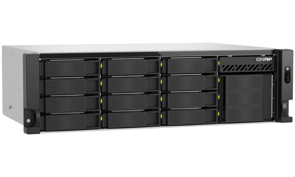 QNAP TS-h1655XeU-RP-8G   12x SATA + 4x E1.S/M.2, 8GB RAM, 2x PCIe, 2x 2,5GbE, 1x 10GbE