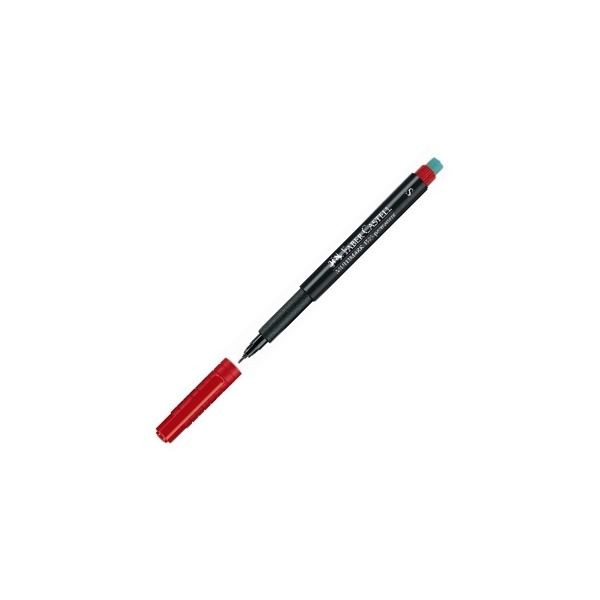 Permanentní popisovač Faber-Castell 1523 S,červený