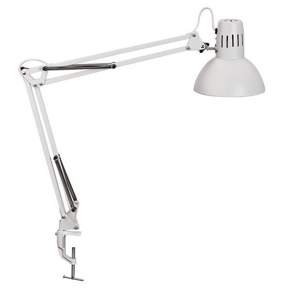 Stolní lampa MAULstudy - k upevnění na stůl, bílá