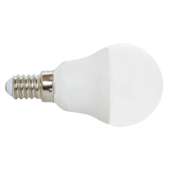 LED žárovka mini globe E14, 7 W, 2700 K, 530 lm