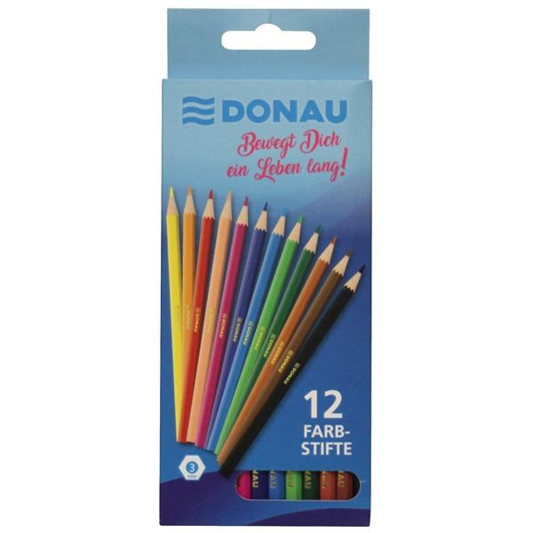 Pastelky Donau, 12 ks, nelámavé