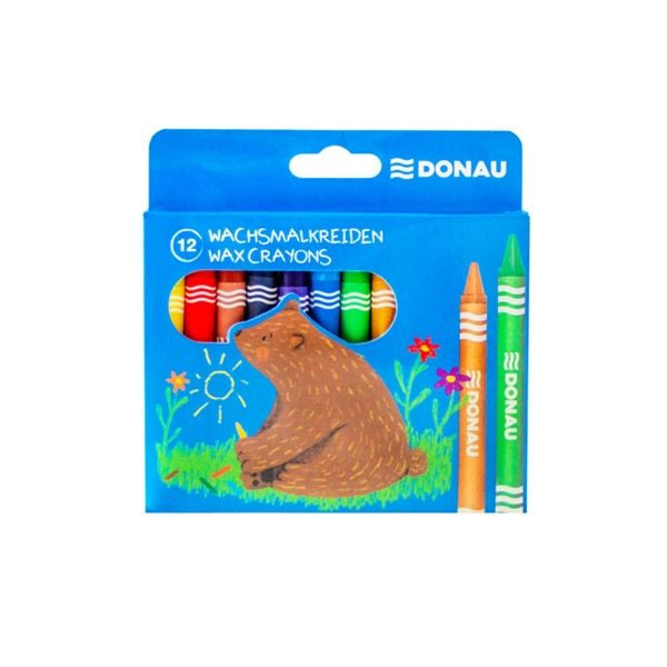 Voskovky Donau voděodolné, papírová krabička,12 ks
