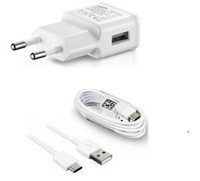 Samsung síťová nabíječka EP-TA200EWE + EP-DG970BWE, USB-C, 15W, bílá - bulk