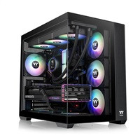 THERMALTAKE Case View 380 TG ARGB, ATX, Průhledná bočnice, 4x 120mm ARGB Fan, černá
