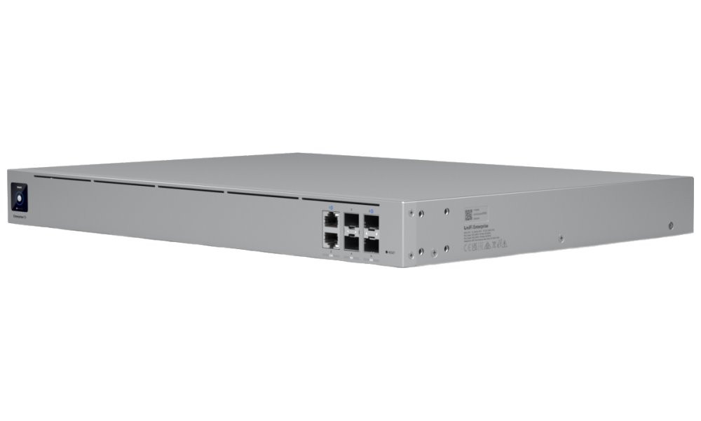 Ubiquiti UniFi Enterprise Fortress Gateway - Router, UniFi Network OS, NeXT AI, IDS/IPS, 2x 2.5GbE, 2x SFP+, 2x SFP28