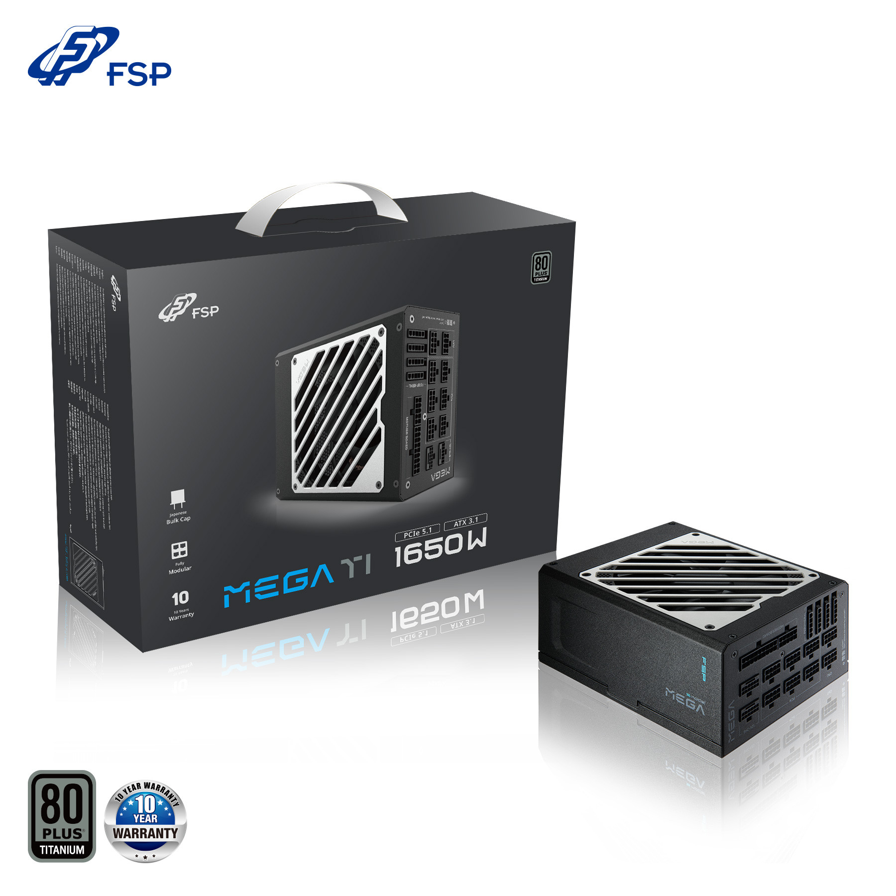 FSP MEGA TI/1650W/ATX 3.1/80PLUS Titanium/Modular/Retail