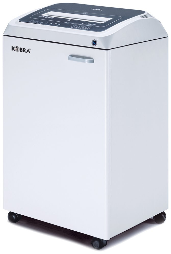 KOBRA skartovač 270 TS HS/ příčný řez 0,8 x 9,5 mm/ A3/ kapacita 10 listů/ objem koše 110l/ stupeň utajení P6/ šedý