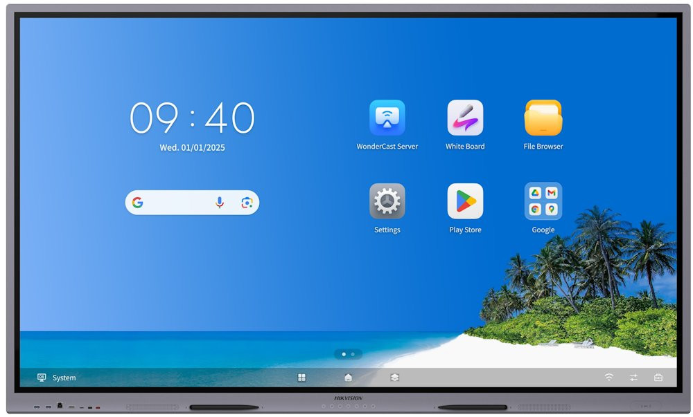 HIKVISION IFP 75"  4K, 8GB/128GB storage, 400 nit, 50 points, Android 14, USB, HDMI, Wifi ,BT,  EDLA