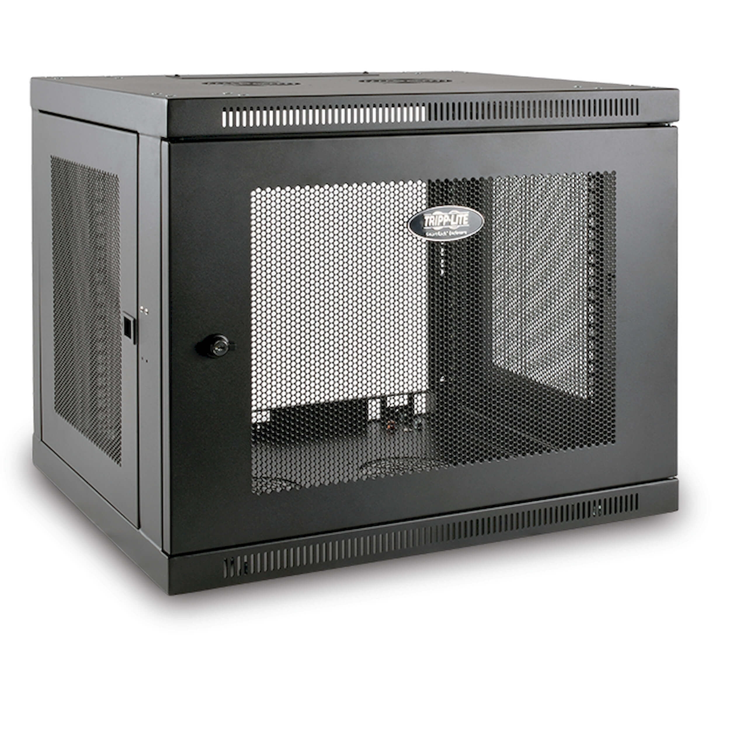 Skříň SmartRack 9U, Mini Rack, Š=600mm, Hl=550mm, hloubka pro přepínače, montáž na stěnu