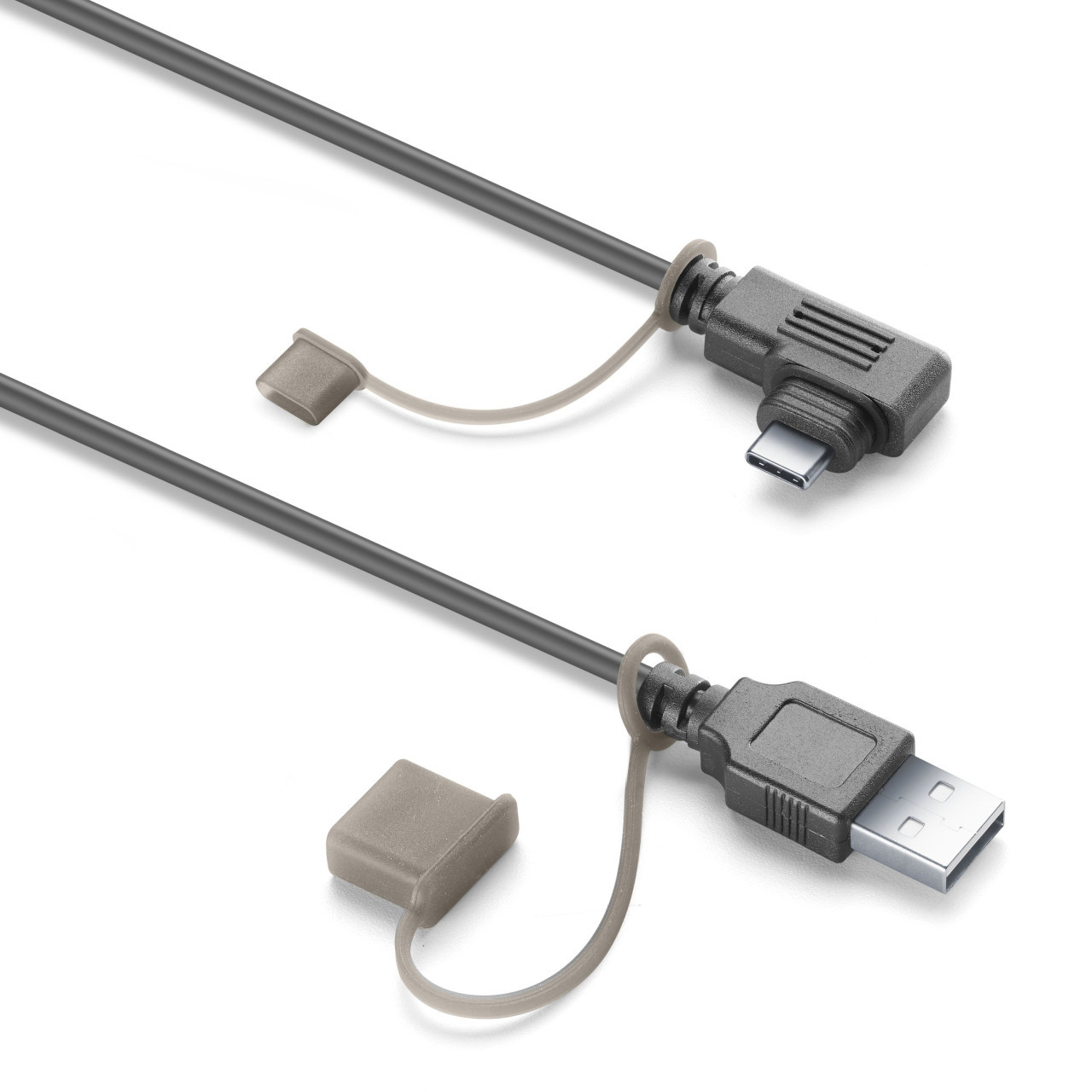 Interphone napájecí kabel pro Ridesync 5,5“, USB-C / USB-A