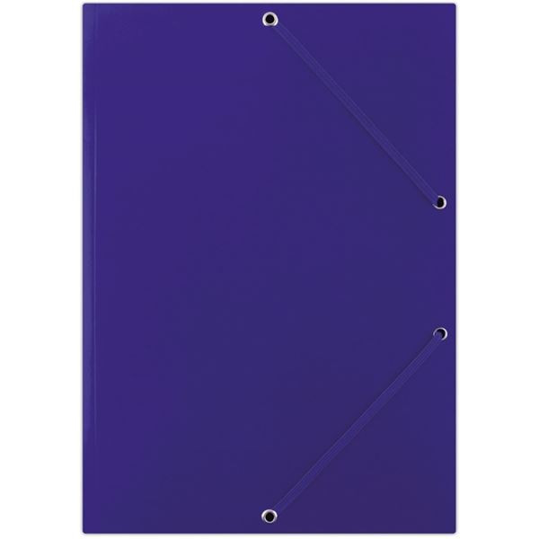 Karton.desky chlopně gumička Donau - A4, modré