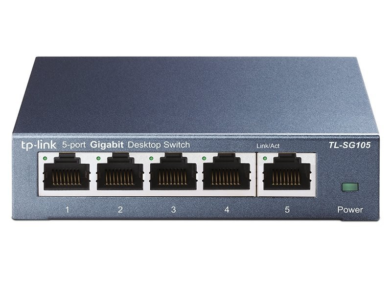 ROZBALENÉ - TP-Link TL-SG105 / switch 5x 10/100/1000Mbps/ kovový - GREEN