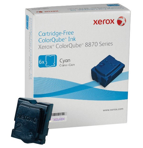 Xerox original tuhý inkoust 108R00958 (Cyan, 17 300str., 6 sticks) pro ColorQube 8870/8880