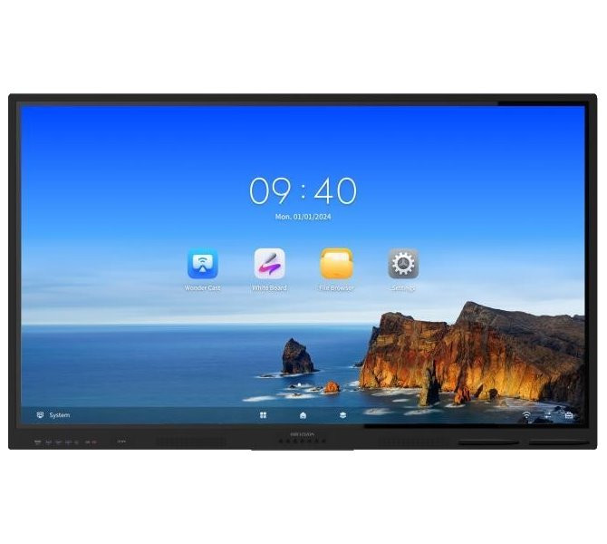 HIKVISION interaktivní dotykový panel 86", 4K, Android 13, 8GB, 64GB storage,  40 points ,infrared, Type-C*1, HDMI , BT