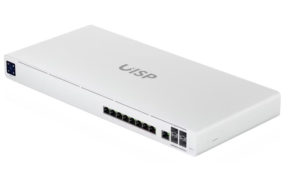 ROZBALENÉ - Ubiquiti UISP Router Pro - 9x GbE, 4x SFP+ port, fanless - Výprodej