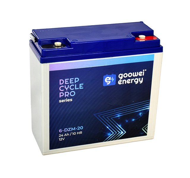 GOOWEI ENERGY Pb trakční záložní akumulátor VRLA GEL 12V/24Ah (6-DZM-20)