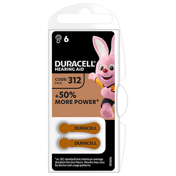 Duracell Jednorázová zinkovzdušná baterie ZA, 6-pack
