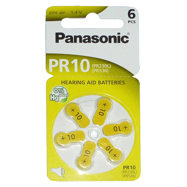 Panasonic Jednorázová zinkovzdušná baterie ZA, 6-pack