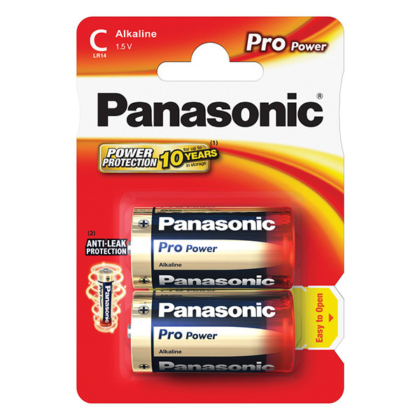 Panasonic Jednorázová alkalická baterie C, 2-pack