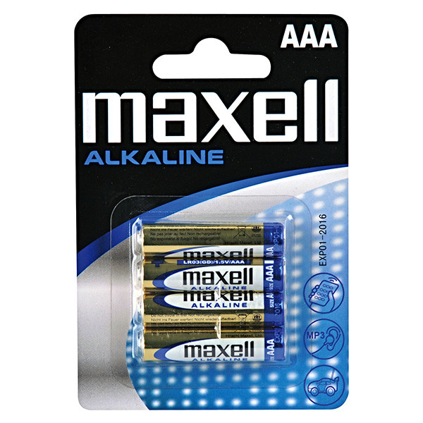 Maxell Jednorázová alkalická baterie AAA, 4-pack